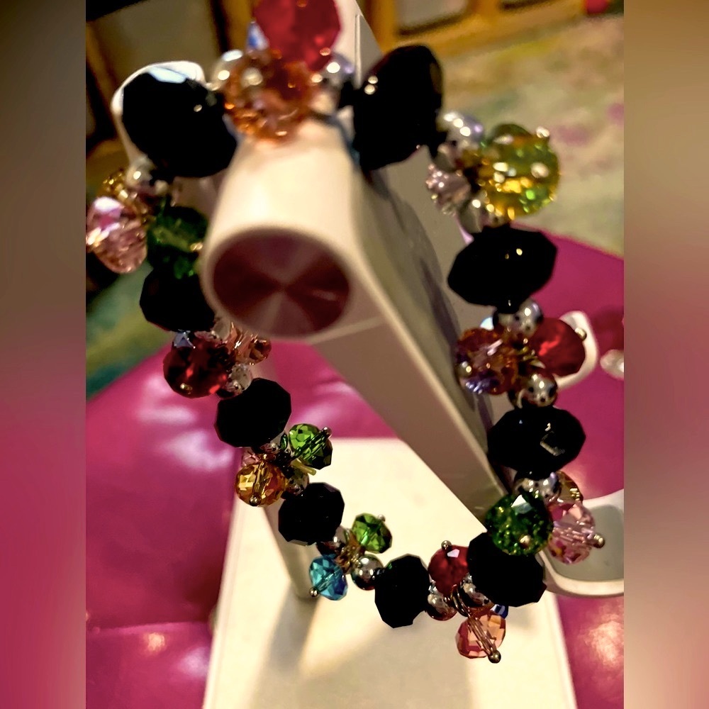 Multi-colored Crystal Bracelet EUC
